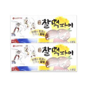 롯데제과 명가 찰떡파이 210g x 2개 / 찰떡초코