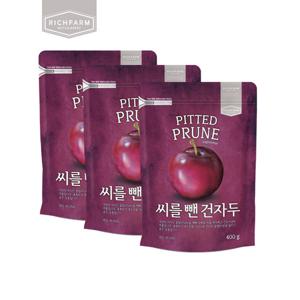 [리치팜너트]씨를뺀건자두400g 3팩