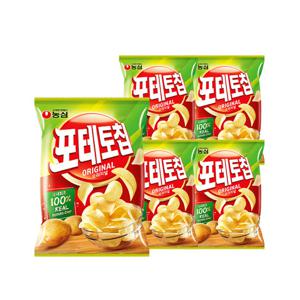 농심 포테토칩 오리지널 60g x 5개 / 감자칩 스낵