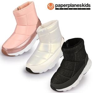 [페이퍼플레인키즈]PK8212 아동 패딩 부츠 방한화 기모 슈즈 아동화 키즈 어린이 신발