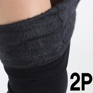 살색융털스타킹 유발 무발 겨울스타킹 2매