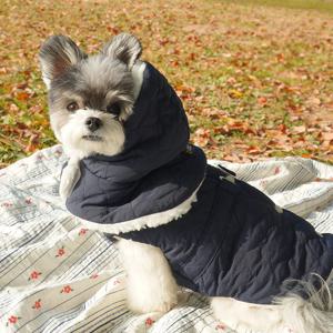 초코펫하우스 산책왕 강아지 패딩 하네스 조끼