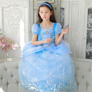 [도담도담]신데렐라 무비 고급형 아동 여아 공주 드레스 할로윈 의상 크리스마스 파티 조카 선물 어린이