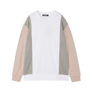 [잠뱅이]남성 배색맨투맨 AM1WTS205-WH