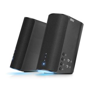 브리츠 2채널 LED 고품질 PC 스피커 마이크 헤드폰 단자 BZ-LF11