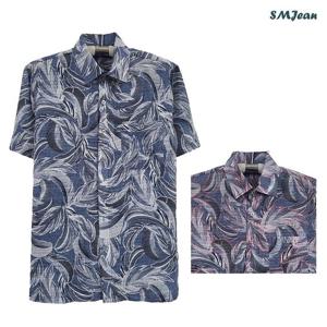 [에스엠진]SMJ1346 남자 반팔 남방 셔츠 폴리마 중년 남성 여름