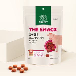 정관장 지니펫 더스낵 홍삼함유 소고기맛 저키 80g