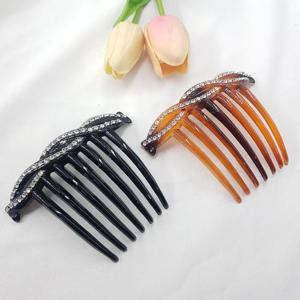 웨이브 꼬임 큐빅 대형 올림머리 헤어 빗핀