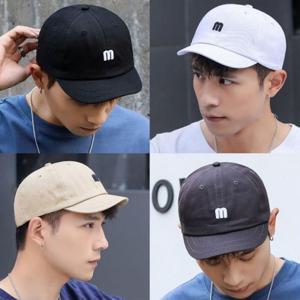 숏챙 패션야구모자 남녀공용 볼캡 챙짧은캡모자 4컬러
