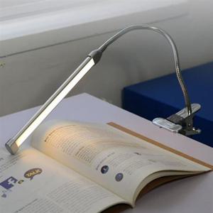 LED 램프 스탠드 조명 데스크 독서등 실버 18cm