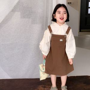 [베이비맥스] 테린 A라인 멜빵 스커트 R10866