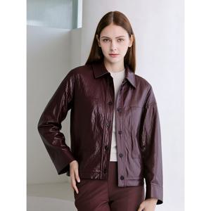 [아날도바시니](아날도바시니) 비건레더 오버핏 자켓(AV10JK07M)