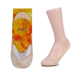 여성용 미끄럼방지 앞꼬레이스 덧신양말 살색1족[W5E032E]