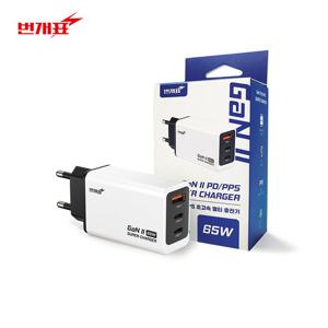 [무케] 번개표_USB 트리플 초고속 충전기 65W 고속 멀티 충전기