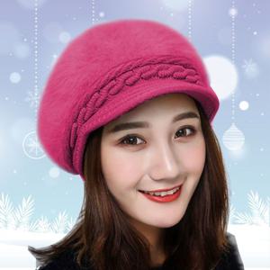 [로아리빙]앙고라 패션겨울모자 방한 따뜻한 여성털모자 니트캡