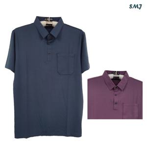 [에스엠진]SMJ1791 남자 반팔 티셔츠 무봉제 선염 스판 중년 남