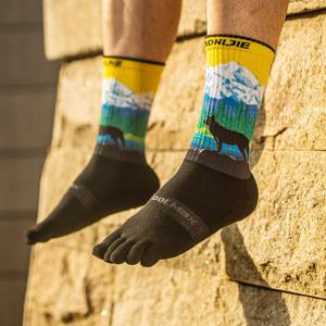 [오니지] 등산 발가락양말 스포츠 장목 쿠션 양말 클레버 S43