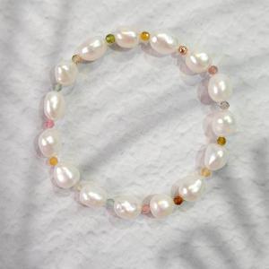 [이쁜] 캔디 2미리 토르마린 담수 진주 팔찌