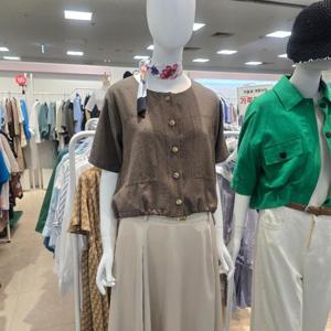 오프리미츠 HC26 24년시즌오프가격인하 찬스  노카라 크롭 린넨 트렌드한재킷 남구홈플러스 B24jk2504