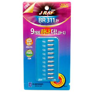 제이앤제이 BR311 전지 덕용포장/케이스포함/311전지