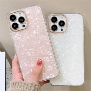 아이폰16 플러스 프로 맥스 e 자개 도금 렌즈보호 하드 케이스