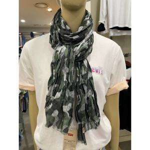 [리바이스]MARIO여성 블랙 카키 면 스카프 (77138-0598)