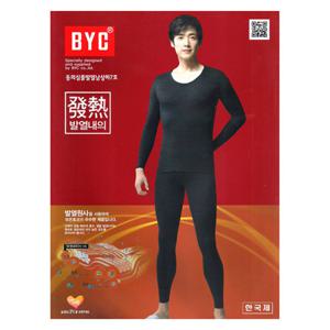 [BYC] 동의발열 심플 남성 내복 상하 세트 BYR9430