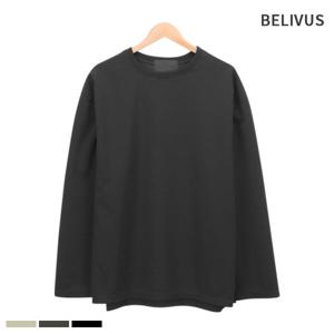 [빌리버스]빌리버스 남자 티셔츠 골지 라운드 긴팔티 BML007