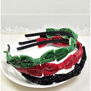 홀리데이 리본 머리띠 헤어밴드