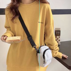 프린트티 남여공용 5색 코튼 맨투맨 커플 티셔츠