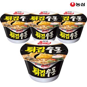 농심 튀김우동 큰사발 111g x 4개