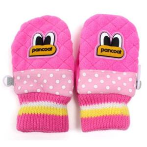 어린이장갑 폴라벙어리 팬콧 팝아이즈 엄지 핑크 4 5세 유아장갑