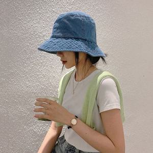 데님 빅사이즈 청 버킷햇 스트릿 캐주얼 여름 벙거지