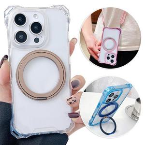 아이폰12 미니 프로 맥스 맥세이프투명하드컬러범퍼스트랩케이스