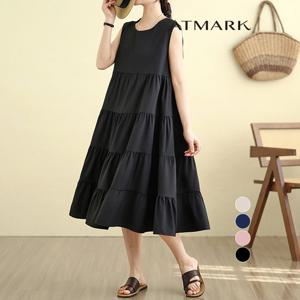 ATMARK (77까지)슬리브리스롱티어드원피스_AA53OP026G