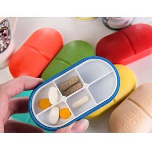 6파트 휴대용 약통(색상랜덤)