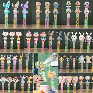 다양하게 움직이는 특이한 캐릭터 공룡 하트 유니콘 동물 야외 장난감 미니 비눗방울 버블 스틱 버블건