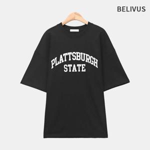 [빌리버스]빌리버스 남자 티셔츠 로고 오버핏 면 반팔티 BWV079