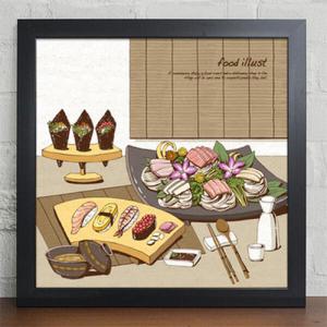 아트박스/꾸밈 iw213-푸드일러스트_고기_생선