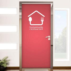아트박스/꾸밈 cg589-홈메이드레스토랑_현관문시트지