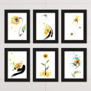 아트박스/꾸밈 it143-동양화해바라기_액자세트