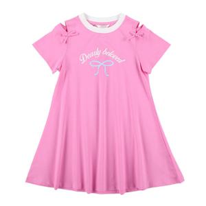 [로엠걸즈(아동)]어깨트임 롱티 원피스RGOM2561P