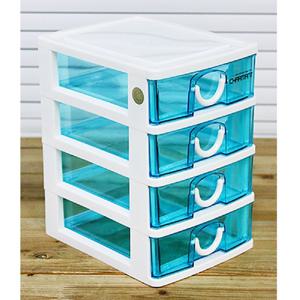 니드코 해피 서랍장 4단 서랍장 4단서랍장 플라스틱서랍장 다용도서랍장 수납장 정리함 투명서랍장 소품함