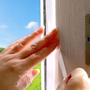 넓은 투명 문풍지 42mm x 6m/창문 바람막이 현관 방풍