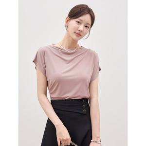 [모리스커밍홈]사선 드레이핑 쿨링 티셔츠_M2507TS088B