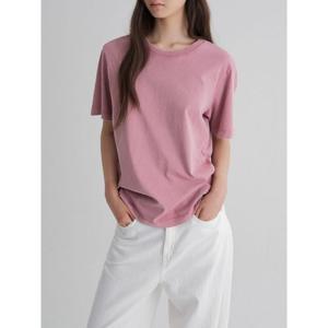 (355742LYGX) [에잇세컨즈] 가먼트다잉 반소매 티셔츠  핑크