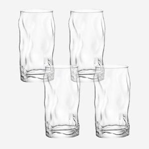 유리컵 보르미올리 소르젠테 맥주잔 450ml 4P