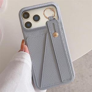 아이폰17 에어 프로 맥스 가죽 카드수납 핸드 바디스트랩 케이스