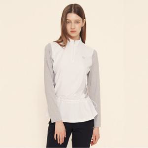 [JDX] 여성 플레어 자카드 반집업(X2TLU5441WH)