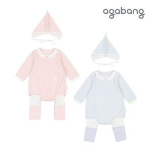 [아가방]요미바디수트세트(모자)(PINK,BLUE)_01Q717512